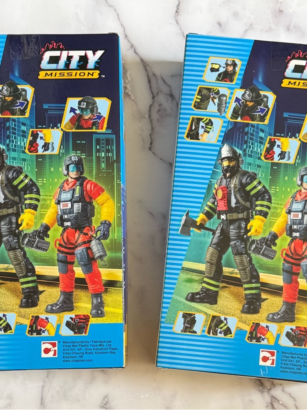 Kids Rescue & Firefighter Action Figures - Red, Black - Picture 2 of 3